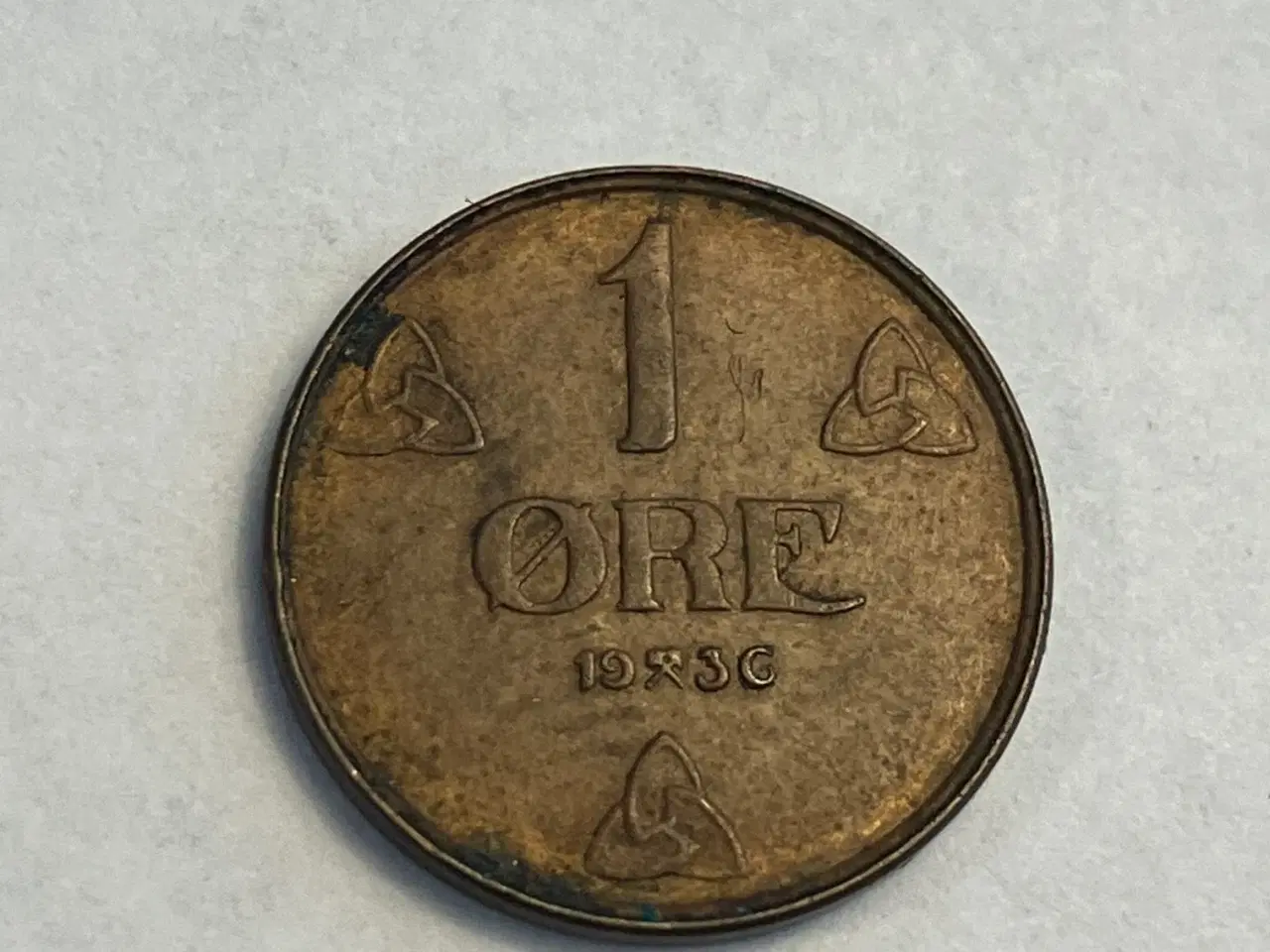 Billede 1 - 1 Øre 1936 Norge