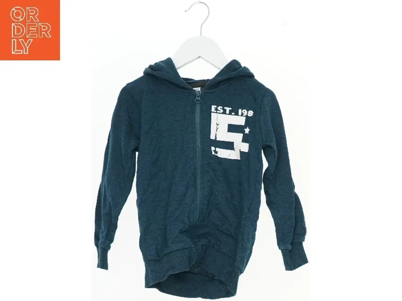Billede 1 - Blå hættetrøje med lynlås fra VRS (str. 110)