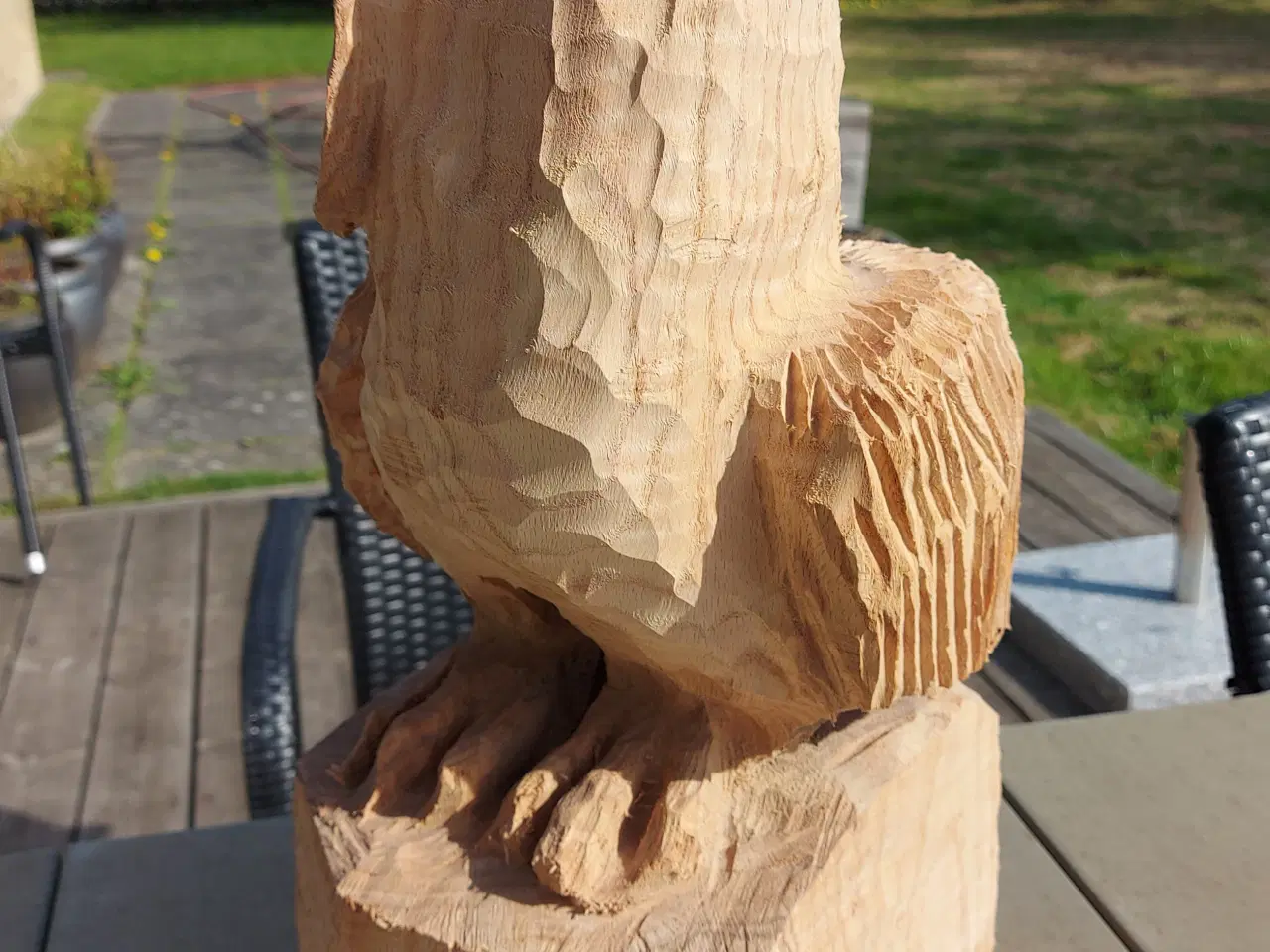 Billede 3 - Træskulptur - Ugle
