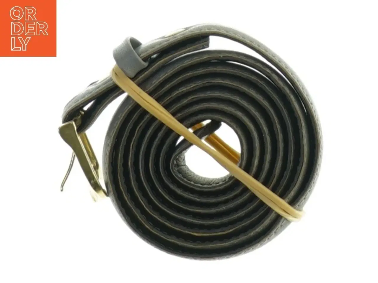 Billede 3 - Læderbælte (str. Længde. 90 cm. b. 2 cm)