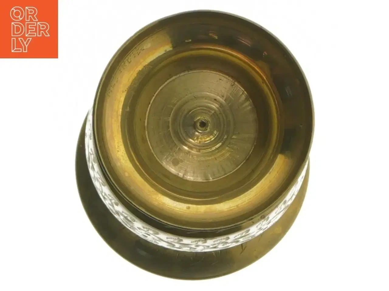 Billede 3 - Dekorativ vase af metal (str. 20 cm)