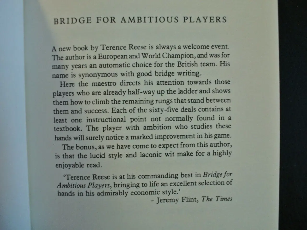 Billede 2 - bridge for ambitious players, by terence reese, em