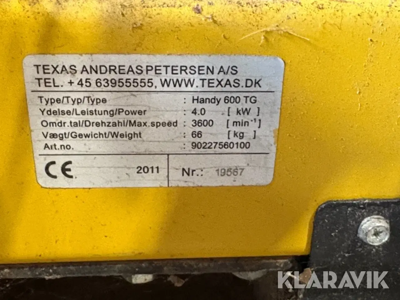 Billede 5 - Fejemaskine Texas Handysweep 600TG