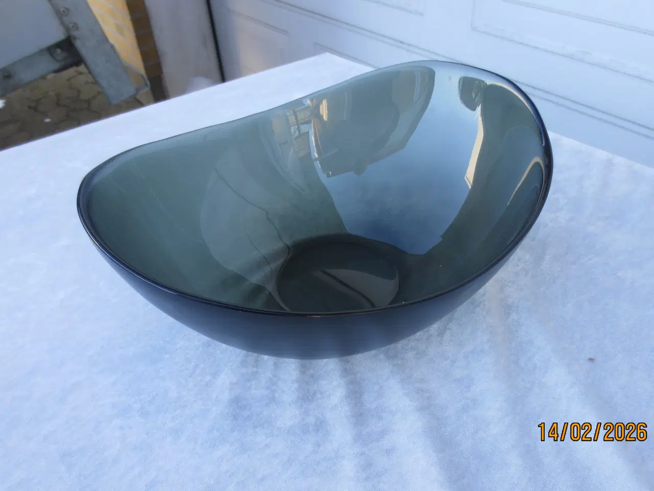 Billede 3 - 1 stk Holmegaard Skål Mørkegrøn 