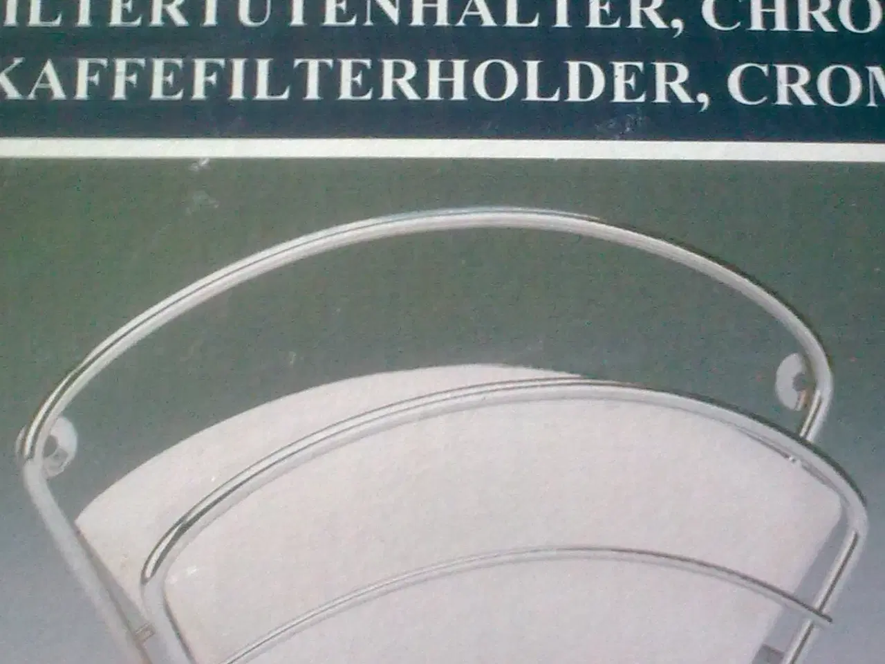 Billede 3 - Krom 'string' fyrfadsvarmer & kaffefilter holder