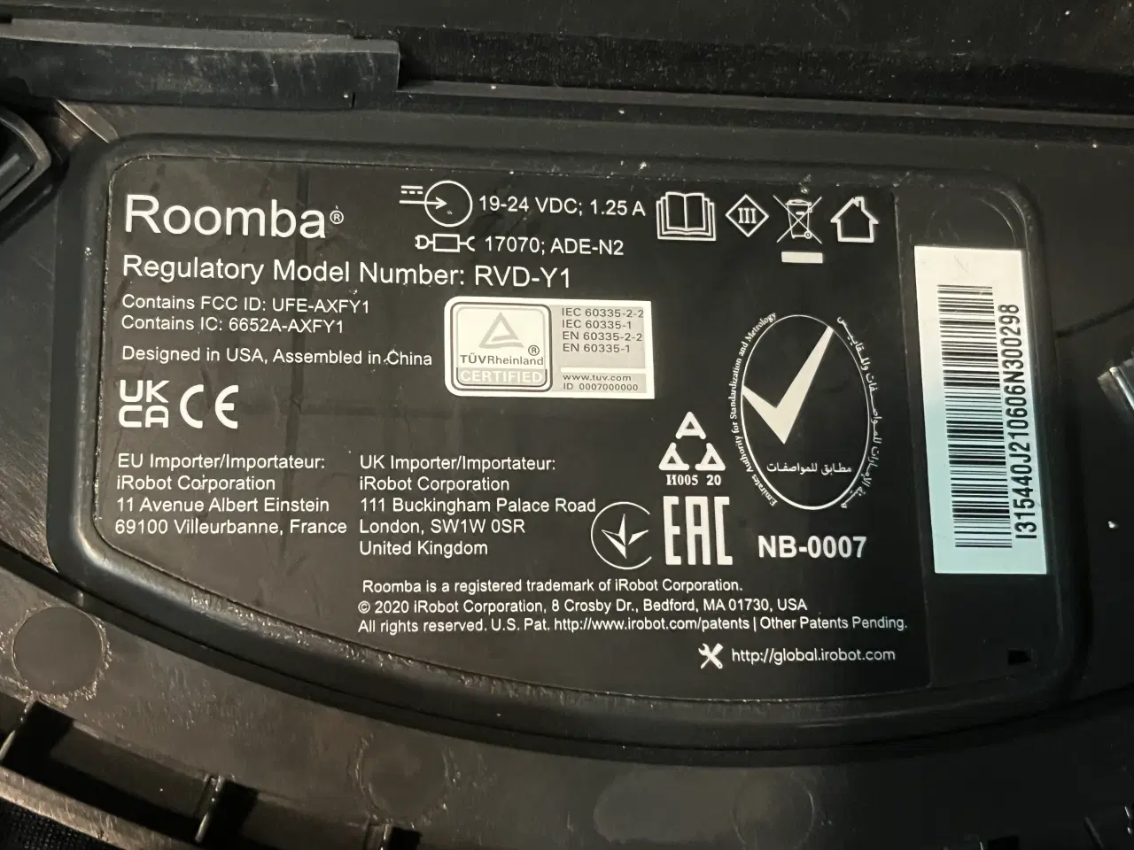 Billede 4 - Robotstøvsuger iRobot I3 (NYT BATTERI) 