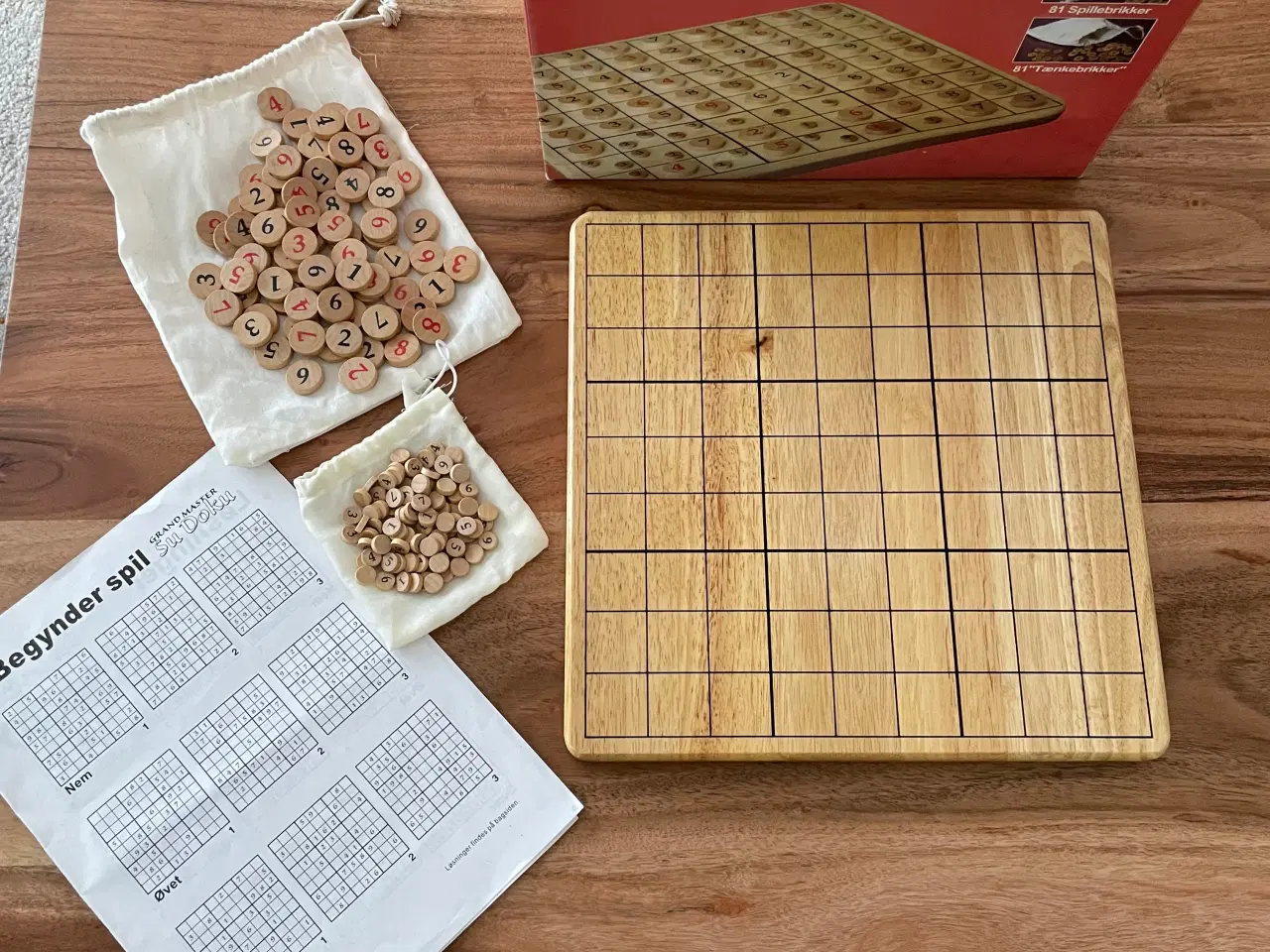 Billede 2 - Sudoku brætspil i massivt træ