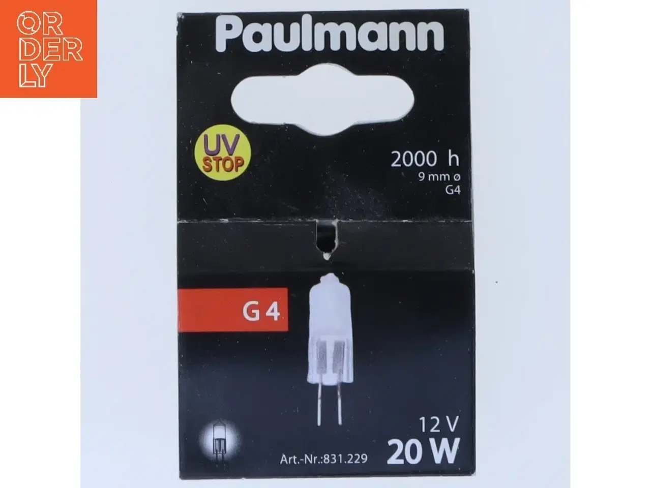 Billede 1 - Halogen pære Paulmann G4 12V 20W fra Paulmann