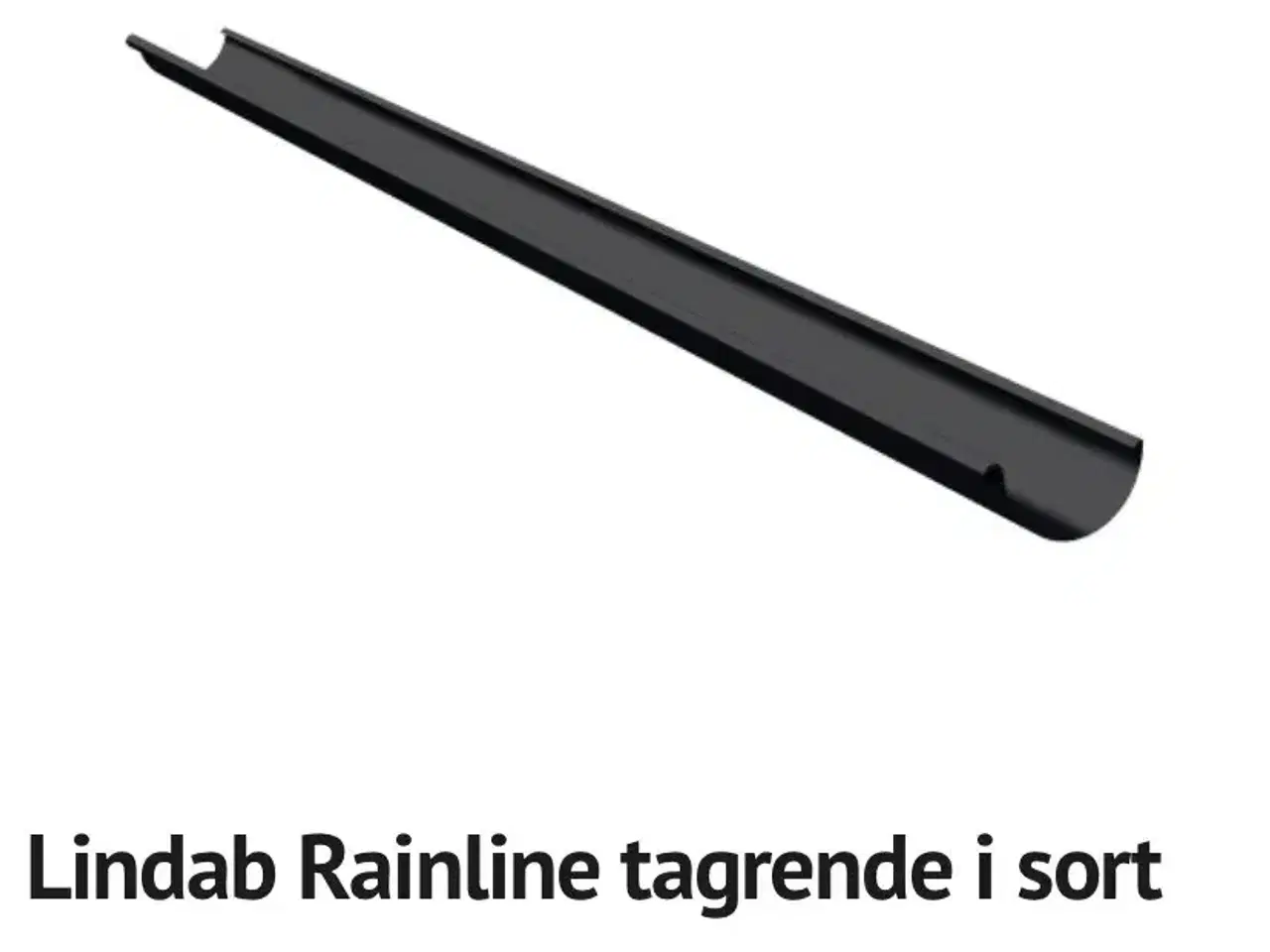 Billede 2 - Lindab sorte ståltagrender 125 mm 6 m/8 stk 