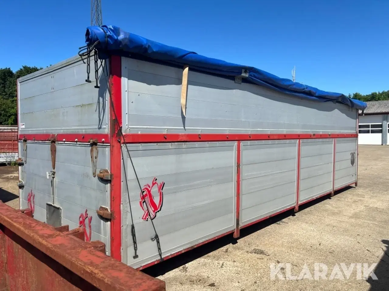 Billede 3 - Korn container med rullepressenning og aluminiums sider