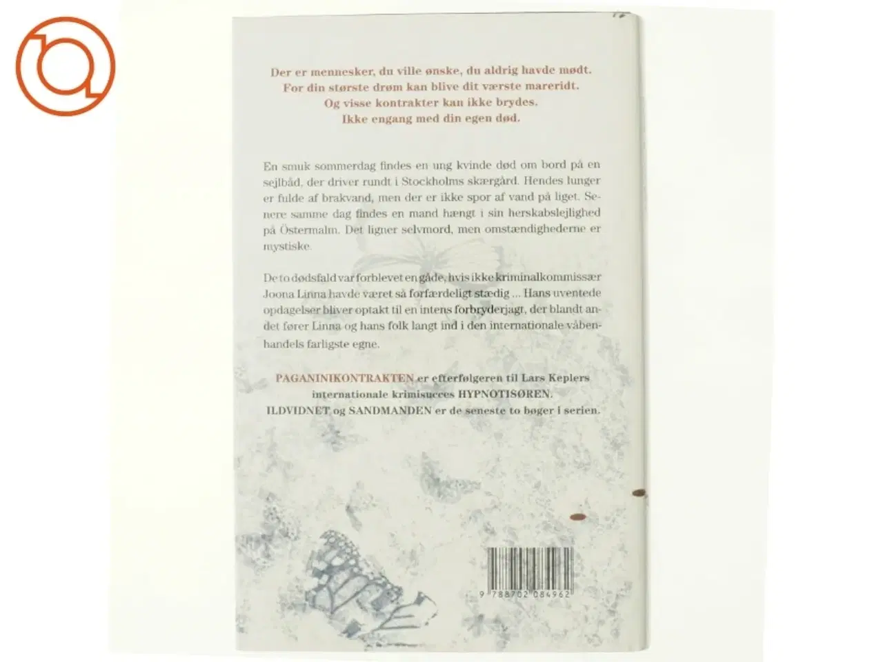 Billede 3 - Paganinikontrakten : Kriminalroman af Lars Kepler