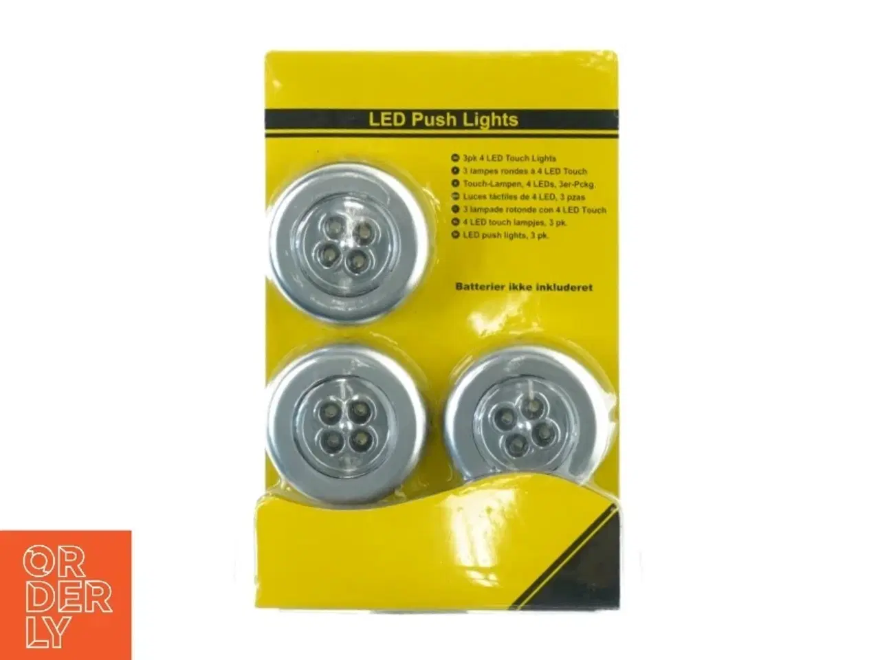 Billede 1 - Led push lights (3-pak) fra Thorkild Larsen (str. 25 x 18 cm)