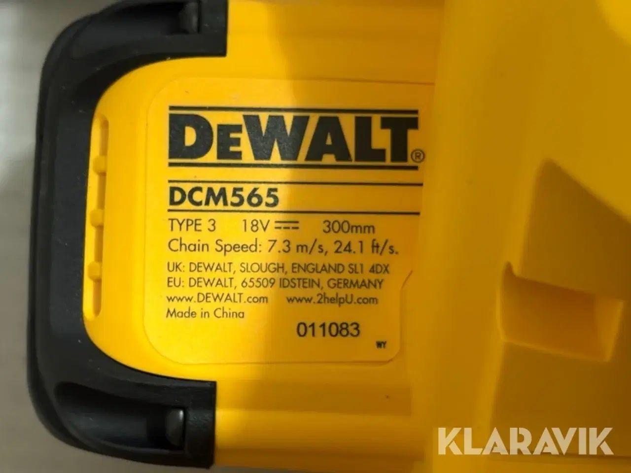 Billede 8 - Motorsav DeWalt DCM565n