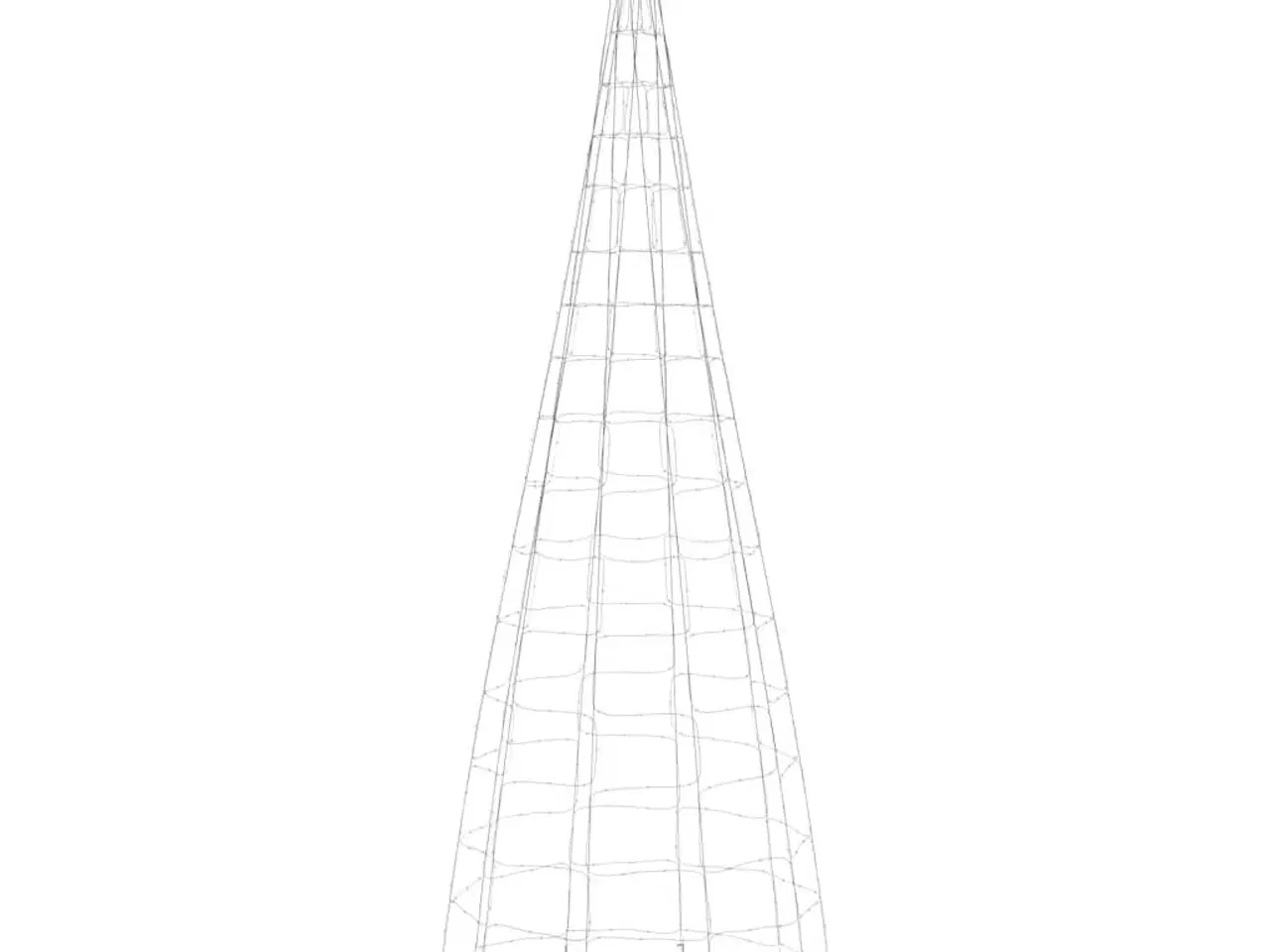 Billede 5 - Julelys til flagstang 550 LED'er 300 cm varmt hvidt lys