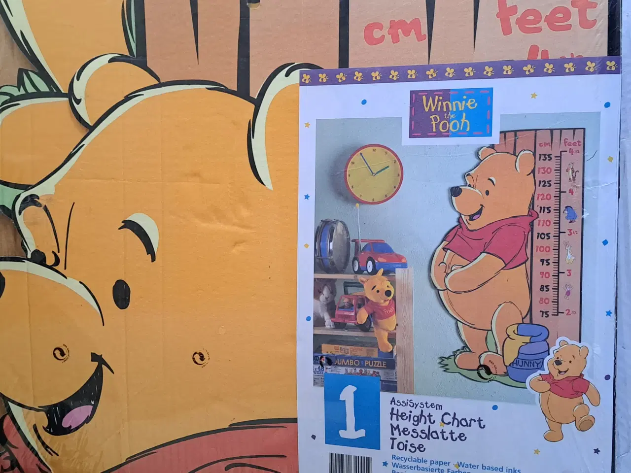 Billede 1 - Mål dit barns højde med hjælp fra Peter Plys