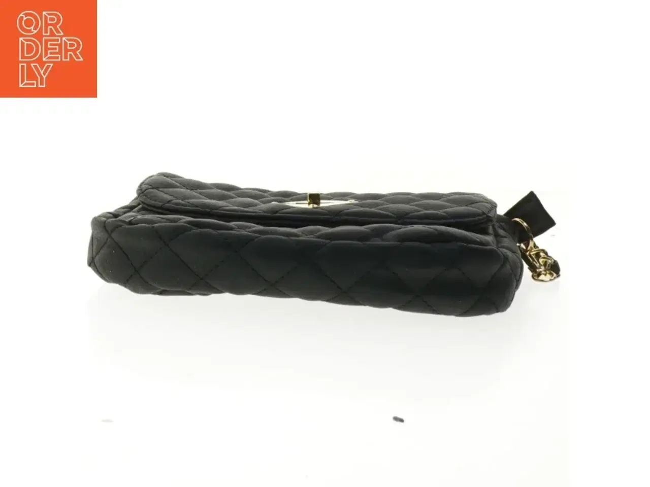 Billede 3 - Sort skuldertaske med kæderem (str. 23x18 cm)