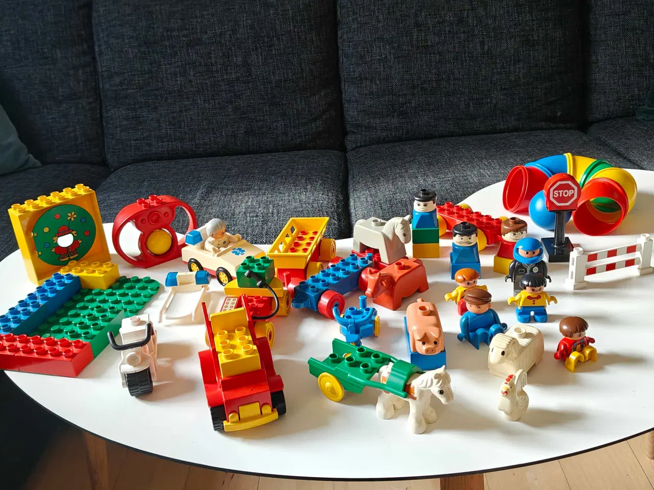 Billede 1 - Dublo legoklodser, figurer og meget mere