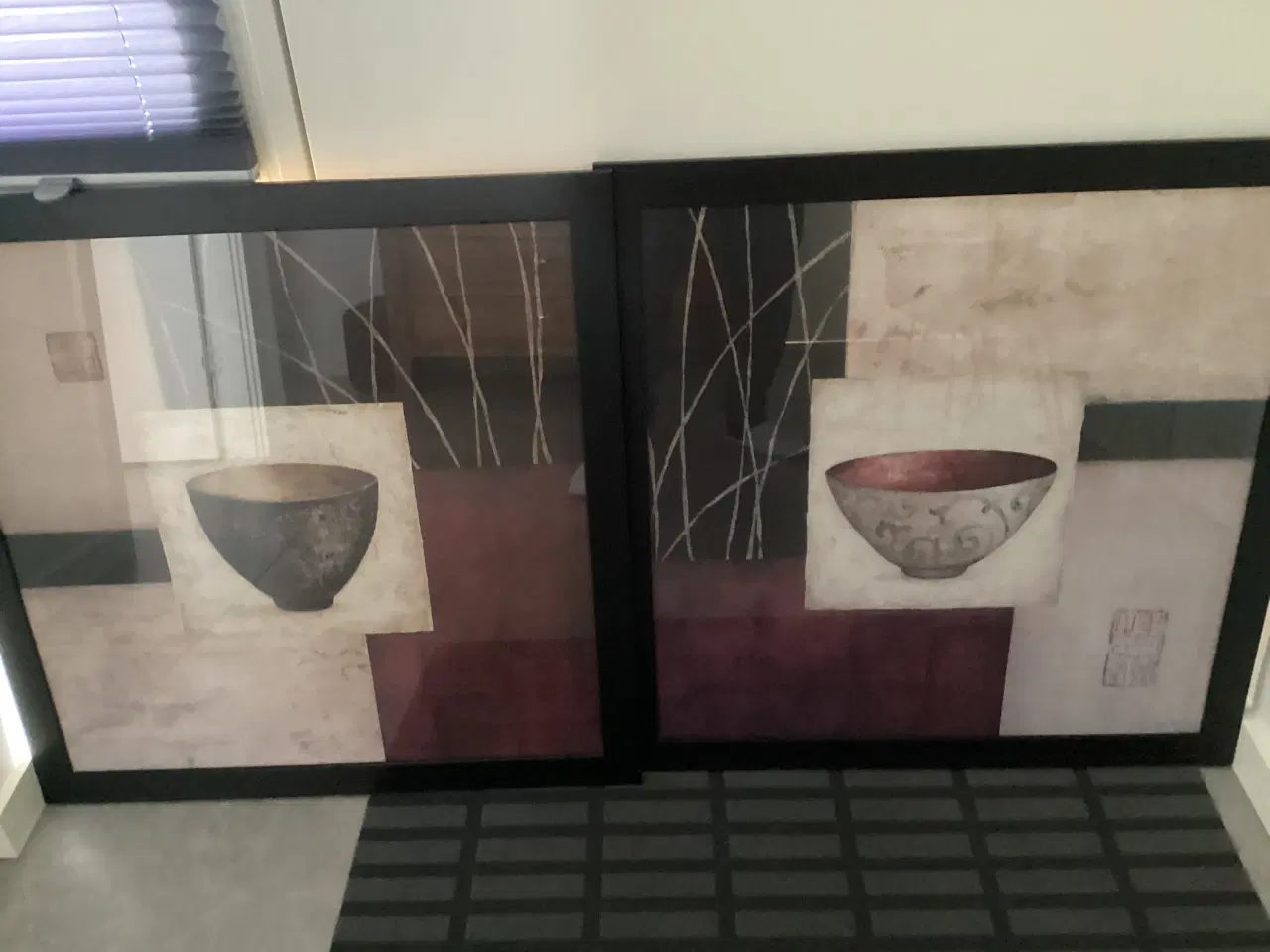 Billede 1 - Eksklusivt plakat sæt i glasramme (asiatisk)