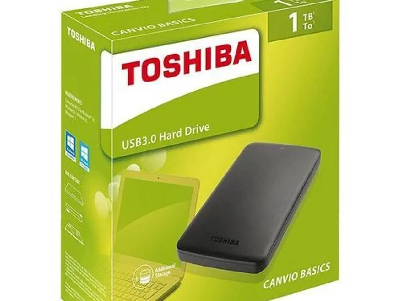 Billede 1 - NY Toshiba Canvio Basics 1 TB External HD