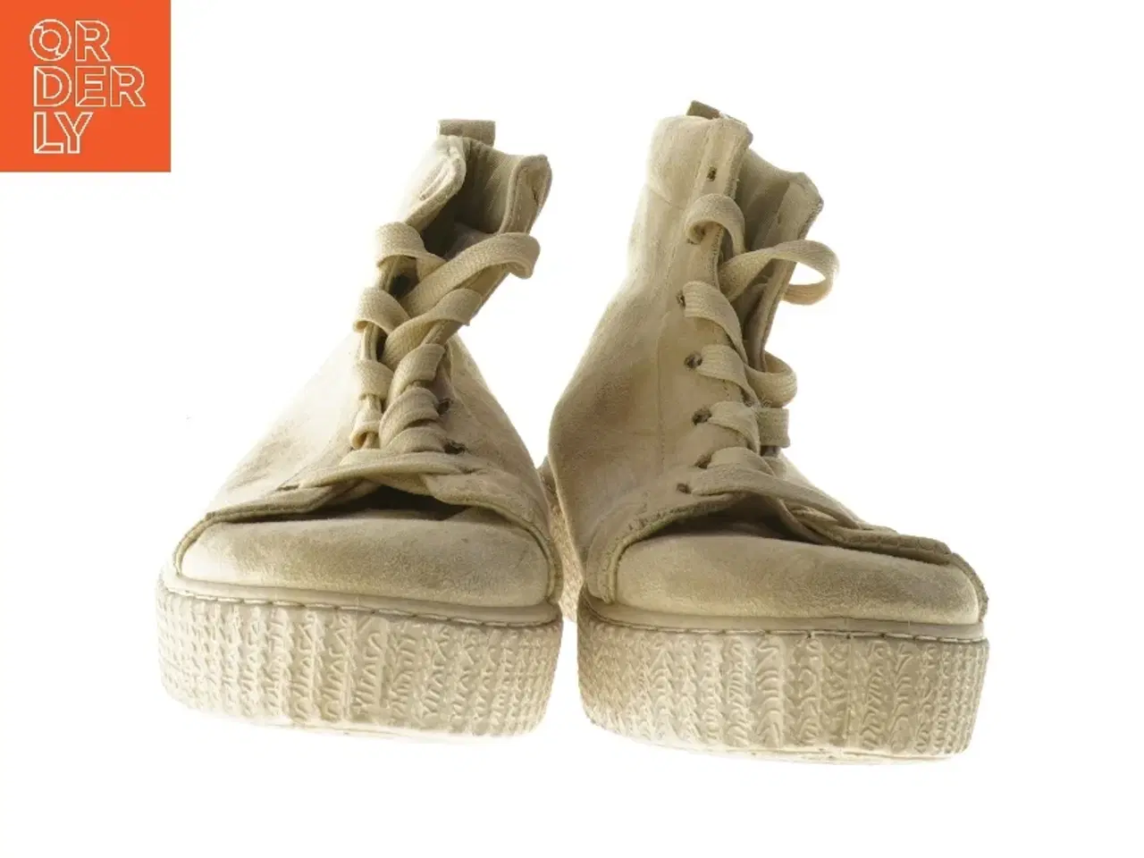 Billede 3 - Beige høje sneakers i størrelse 39 (str. 39 )