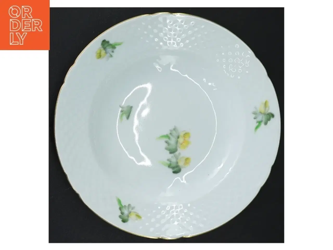 Billede 6 - Dybe porcelænstallerker med Erantismotiv (3 stk) fra B&G (str. Ø 21 cm)