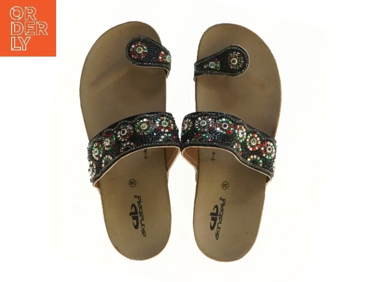 Billede 2 - Dekorerede damesandaler (str. 38 )