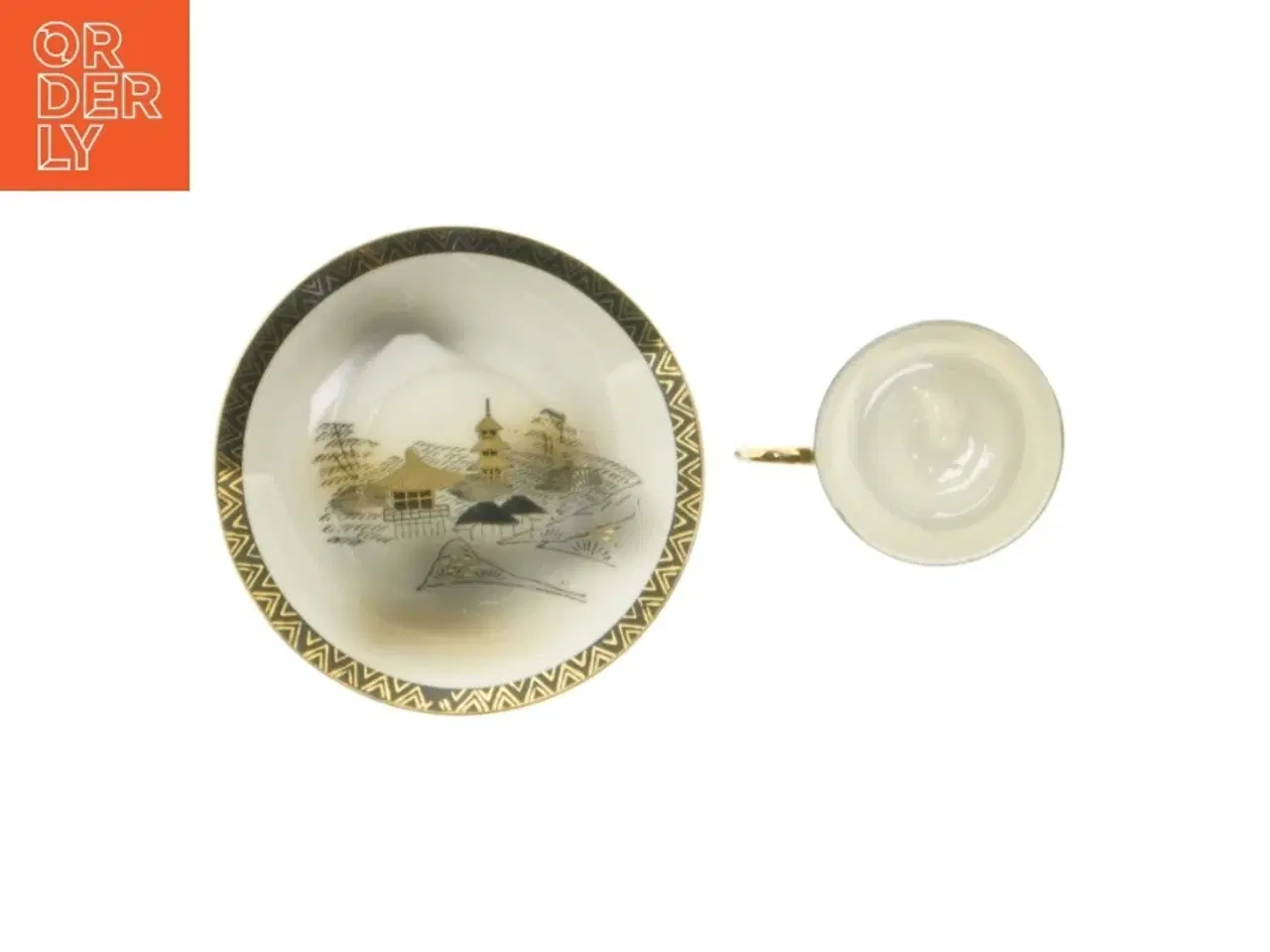 Billede 3 - Mokkakop med ansigt i bunden