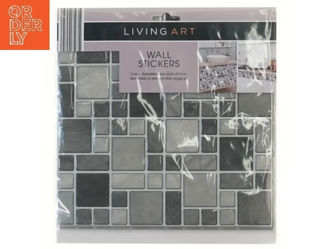 Billede 1 - Vægmosaik klistermærker fra Living Art (str. 5 stk 25,4x25,4 cm)