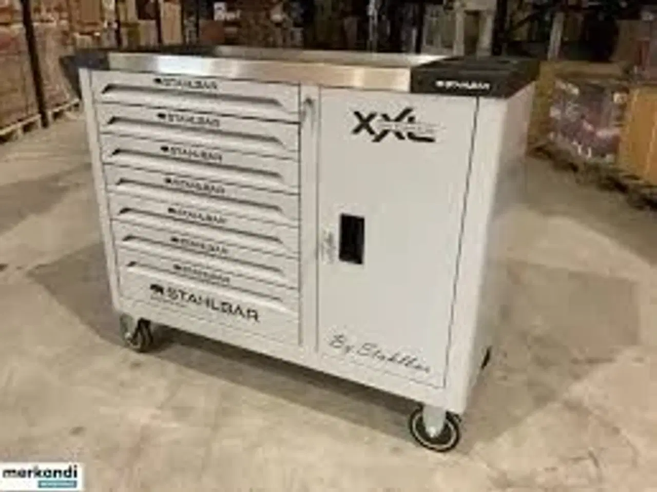 Billede 1 - Værktøjsvogn, Stahlbär, 7 skuffer inkl. Værktøj. Grey