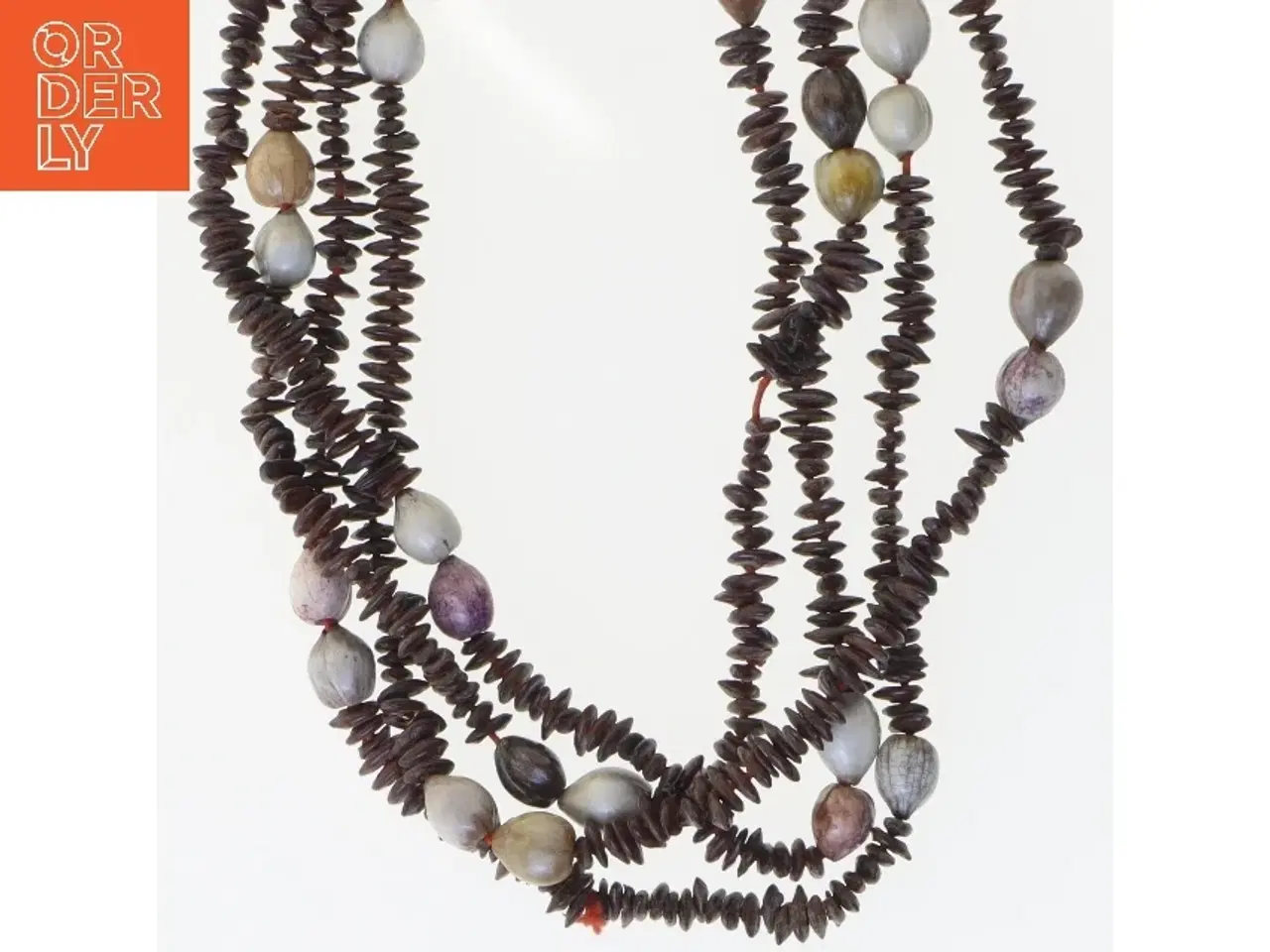 Billede 1 - Lang halskæde med perler (str. 140 cm)