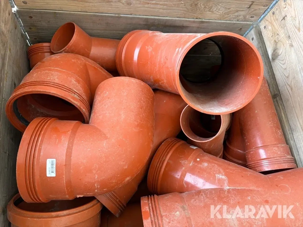 Billede 12 - Assorterede rør og fittings Wavin - 4 paller