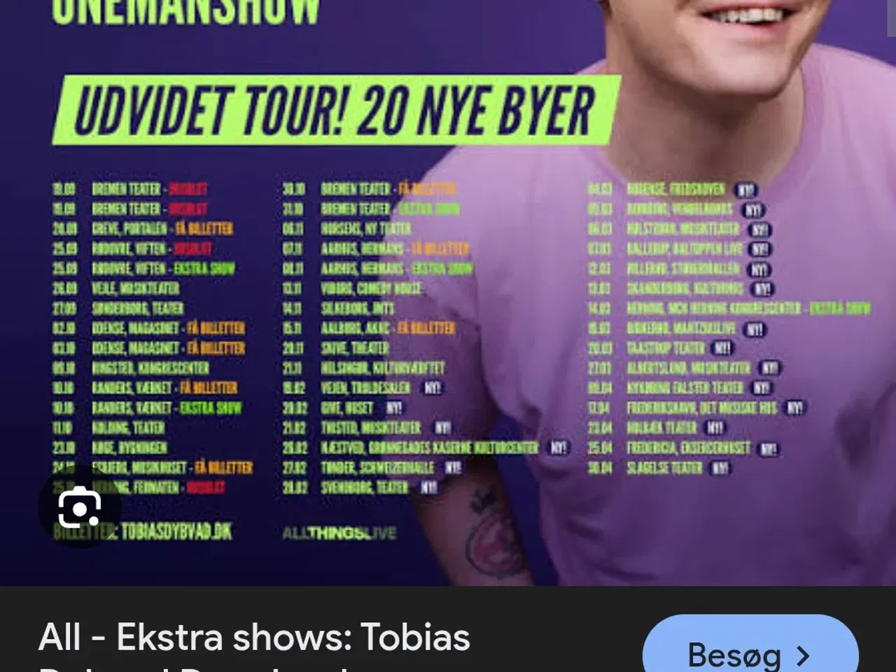Billede 1 - TOBIAS DYBVAD COMEDY 