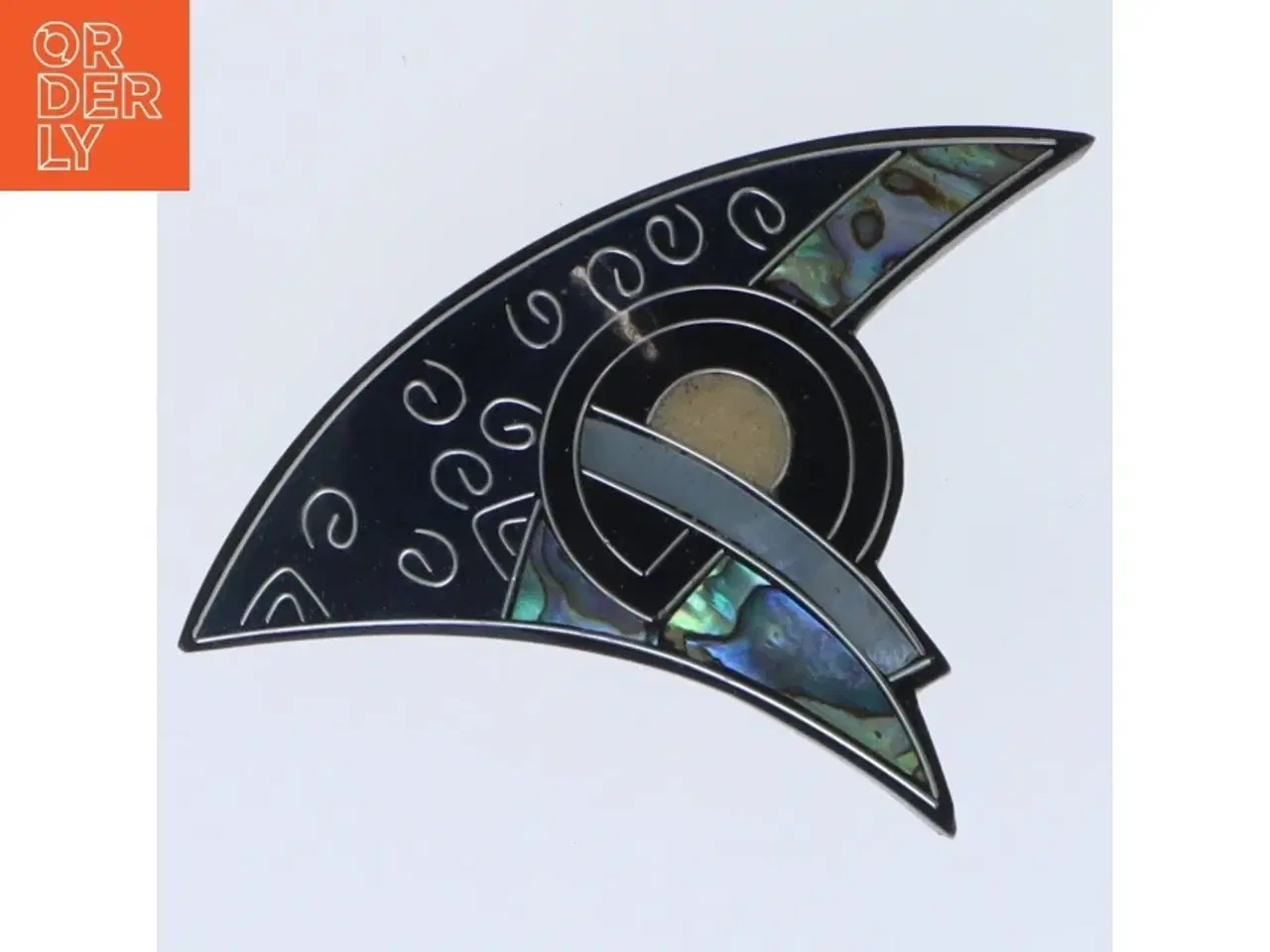 Billede 1 - Dekorativ broche (str. 8x5,5 cm)