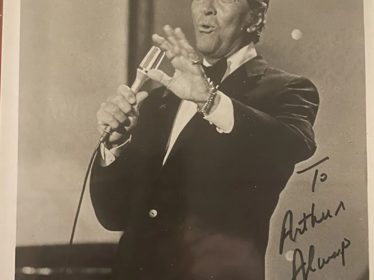 Billede 1 - Autograf af Dean Martin (19x23cm) !