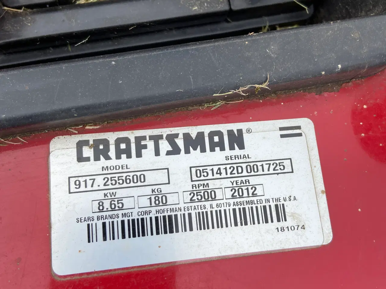 Billede 3 - Craftsman LTS2000 havetraktor med vogn og rive