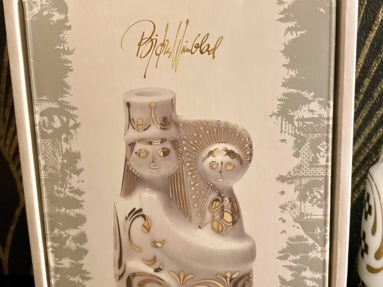 Billede 3 - Bjørn Wiinblad Jesus og Maria hvid og guld