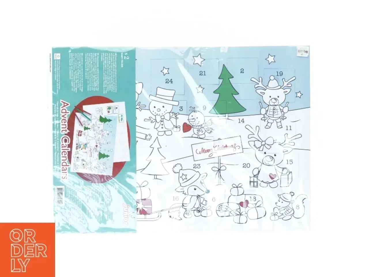 Billede 1 - Julekalender farv-selv fra Pandora Hobby (str. 40 x 30 cm)