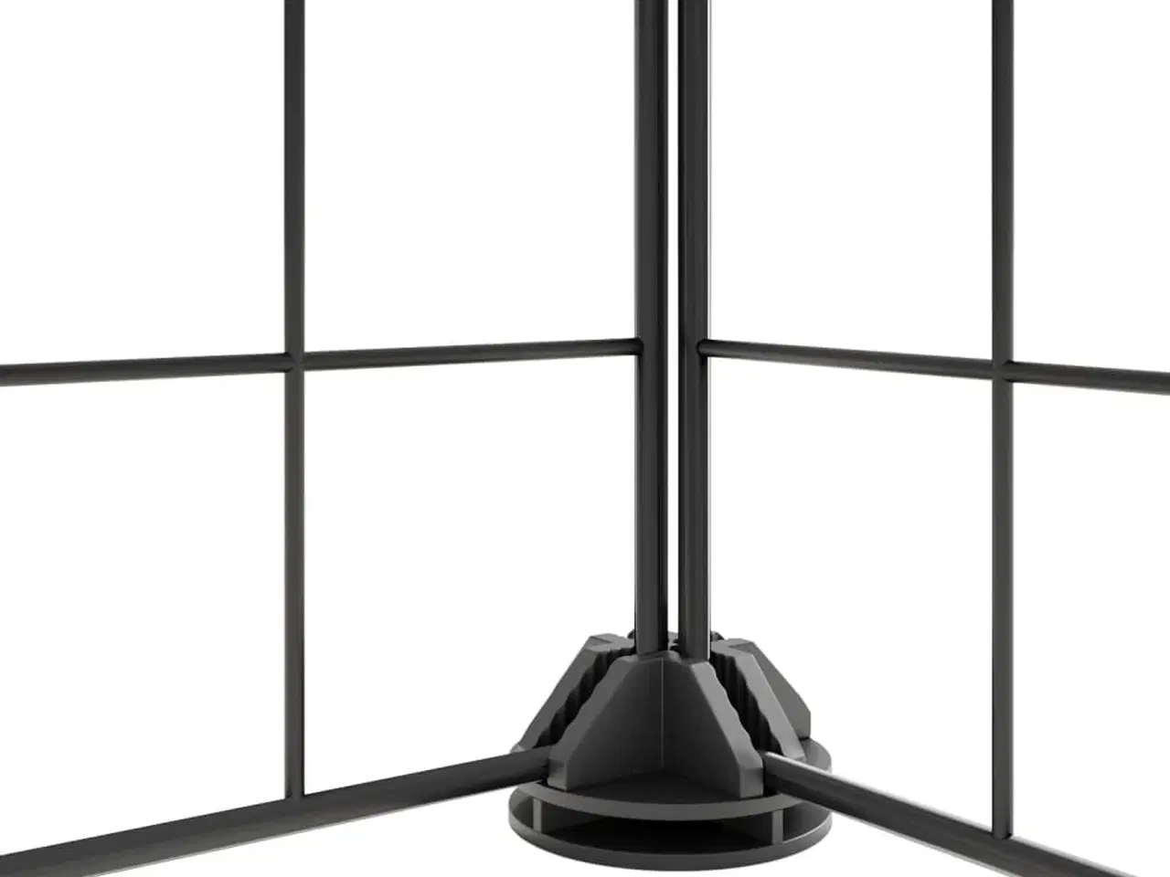 Billede 7 - Kæledyrsbur med 8 paneler og dør sort 35x35 cm stål