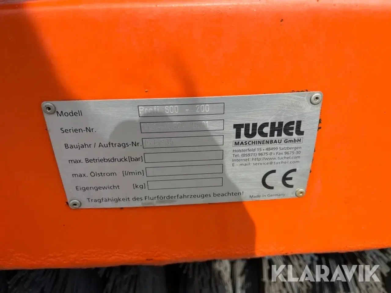 Billede 5 - Fejemaskine Tuchel-sweep Profi 600-200