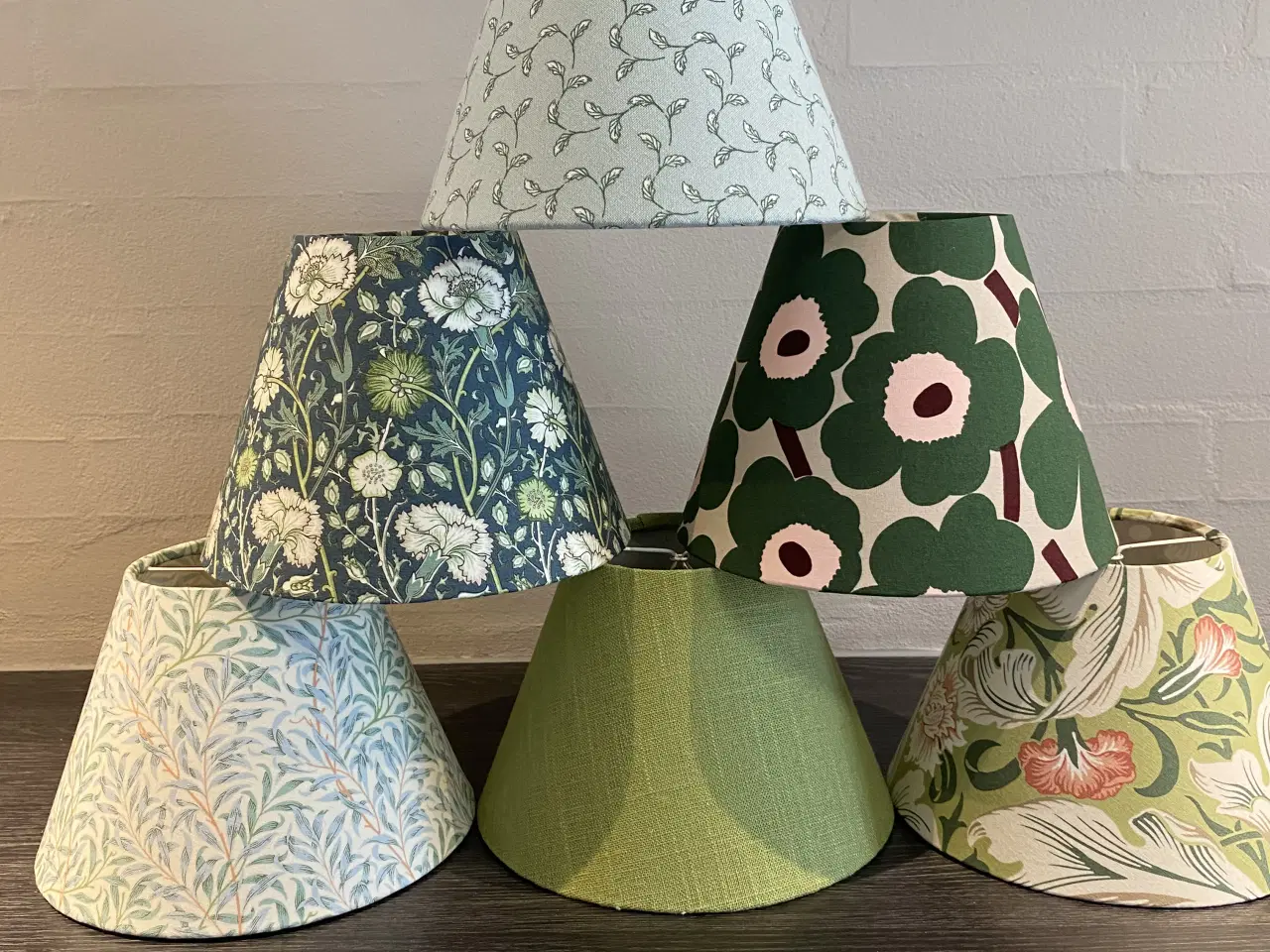 Billede 1 - Unikke håndlavede nye lampeskærme