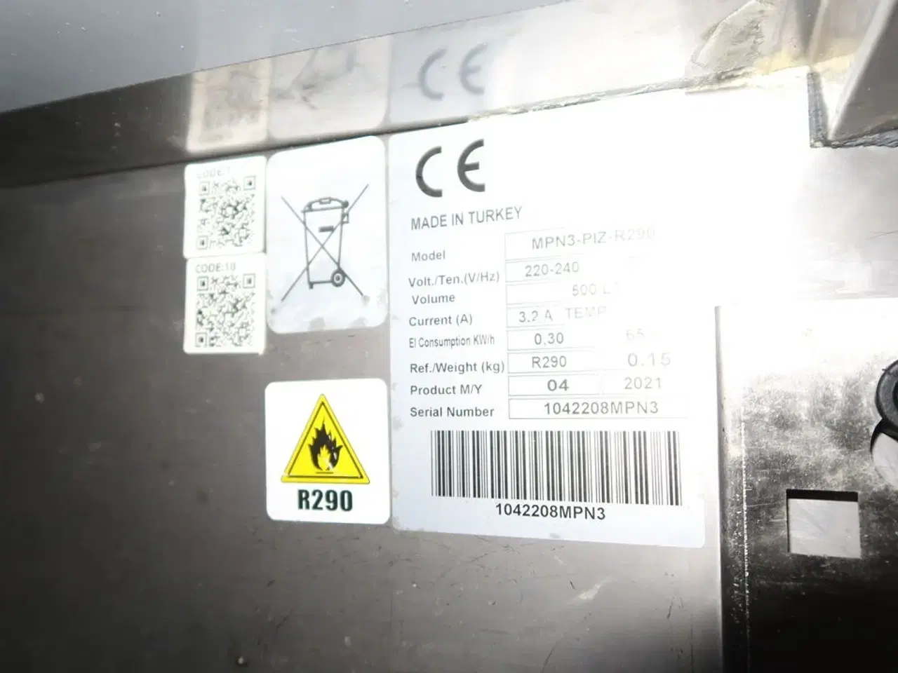 Billede 6 - Kølebord FRENOX MPN3-PIZ-R290 med kølevitrine