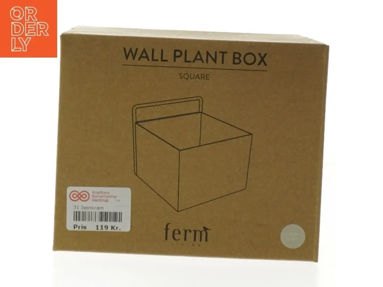 Billede 1 - Vægplanteboks, kvadratisk fra Ferm Living (str. 15x15x11 cm)