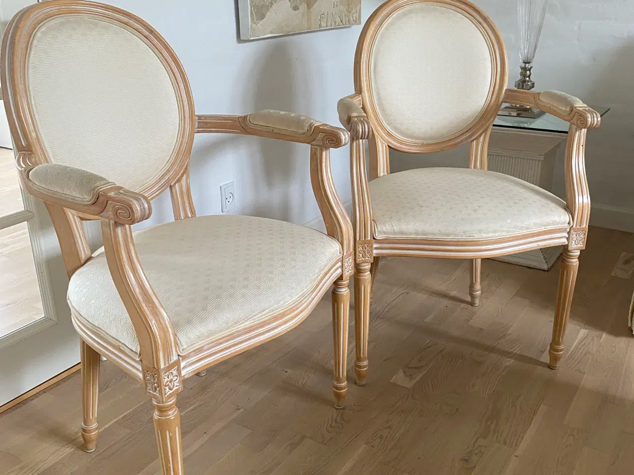 Billede 6 - 2 klassiske stole m. armlæn – Louis stil