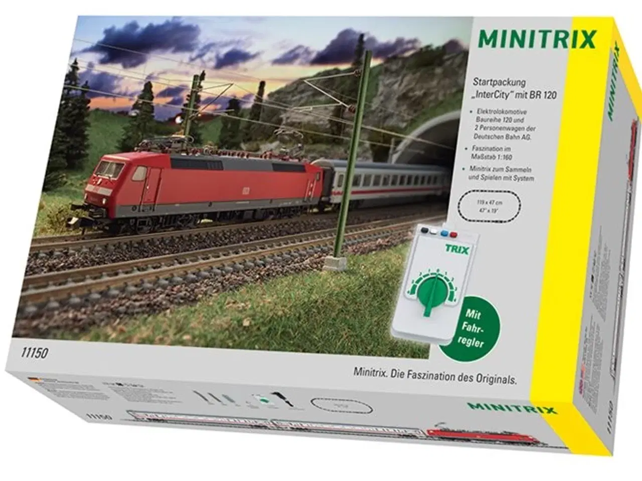 Billede 2 - MiniTrix 11150 Startpakke "InterCity" med BR 120 S