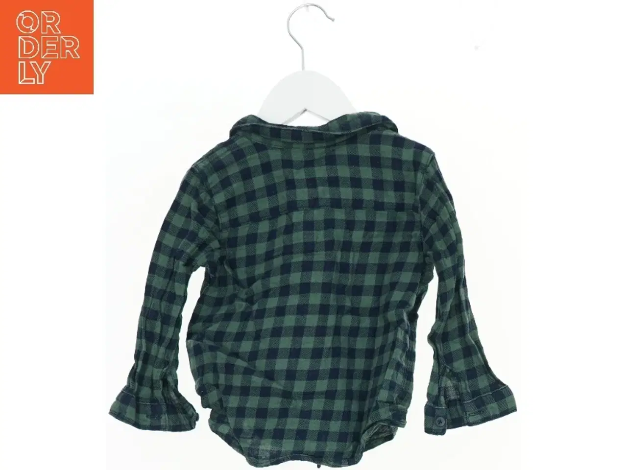 Billede 2 - Grøn ternet skjorte til børn fra H&M (str. 86)