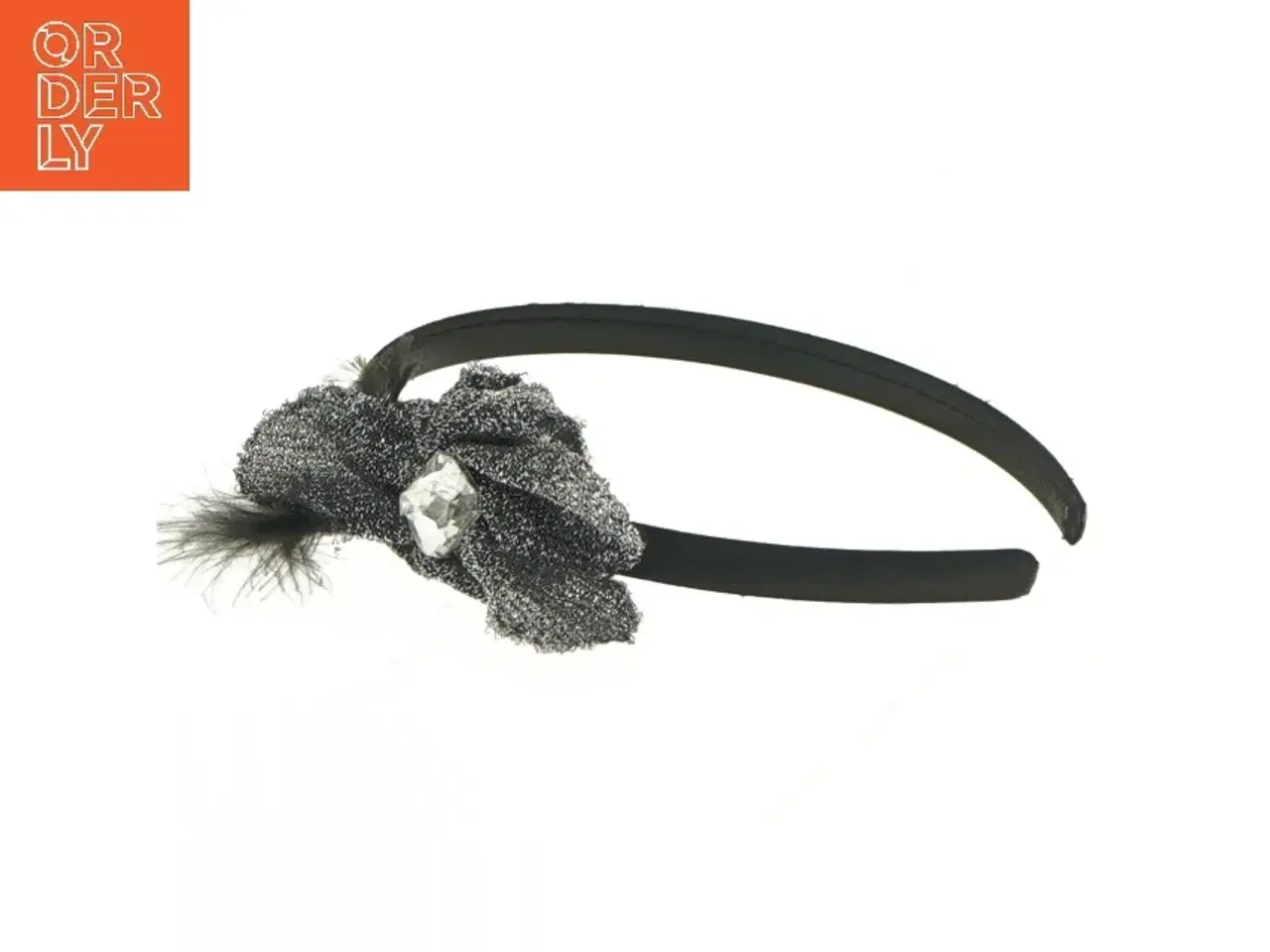 Billede 3 - Hårbøjle med glimmerpynt (str. Ø 12 cm)