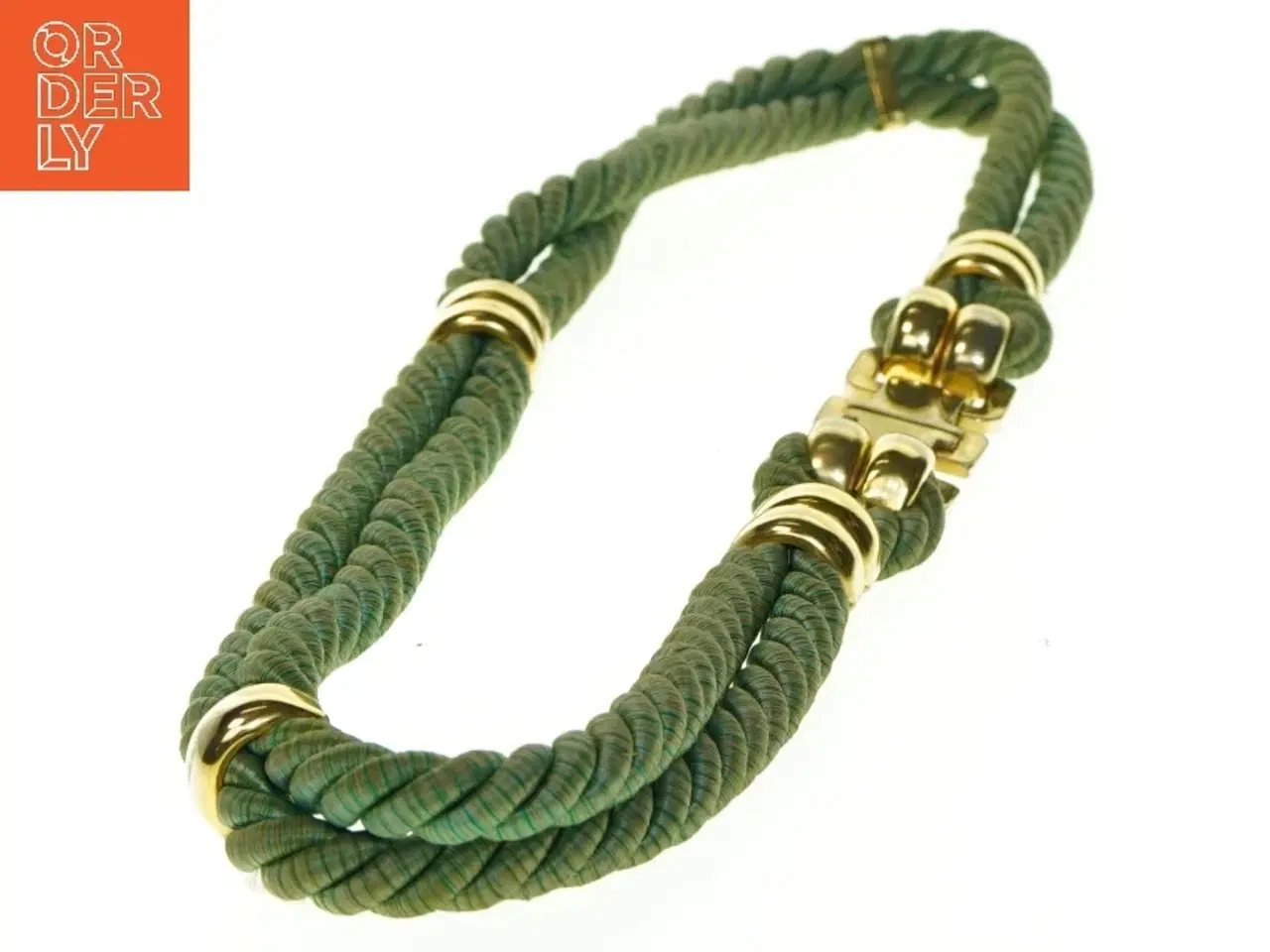 Billede 1 - Flettet bælte (str. Længde. 80 cm. bredte. 2 cm)