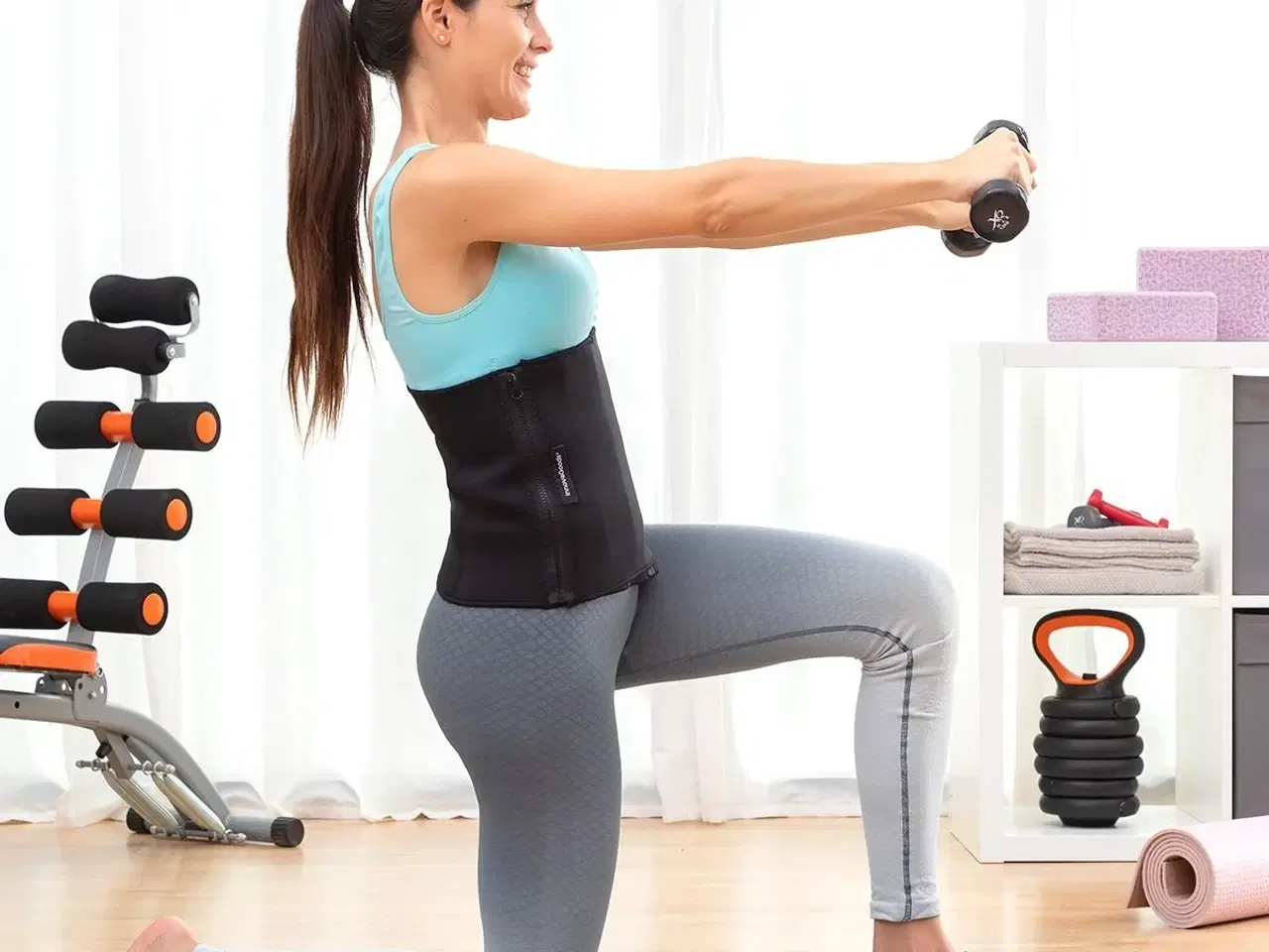 Billede 5 - Redle sports slankebælte med saunaeffekt - sort/rød