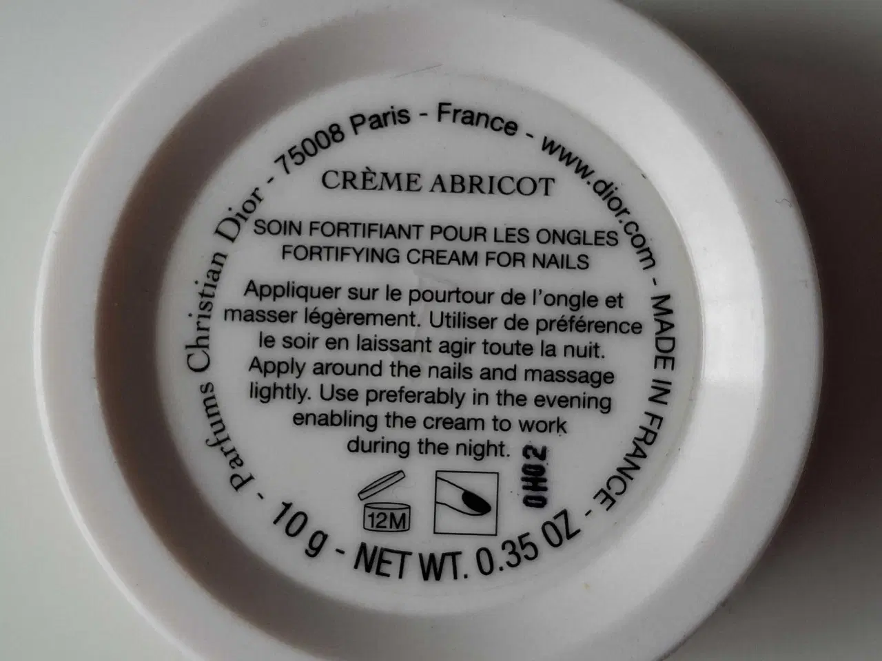Billede 5 - Fortifying Nail Cream - Crème Abricot - Christian 