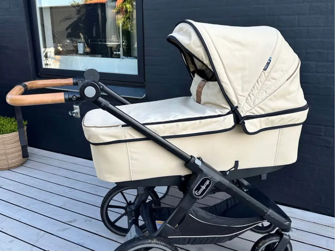 Billede 4 - Beige Emmaljunga barnevogn m. Pusletaske 